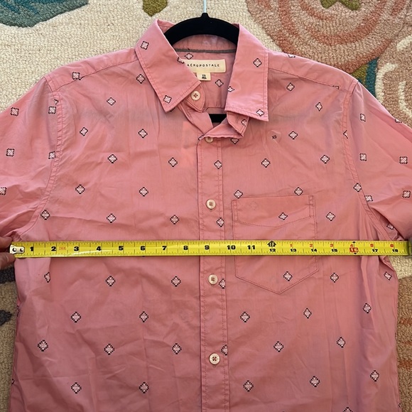 🔥 2 for 20$ / *NWT* Aeropostale Short Sleeve Button Down Shirt - Picture 15 of 16